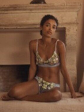 LyreBird Embroidered Bralette NWT